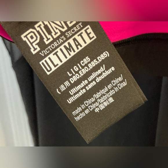 PINK Victoria's Secret Black and Pink Workout Set - Picture 3 of 5